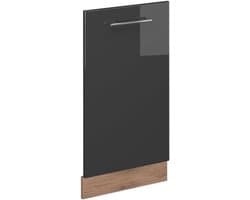 Vaatwasserpaneel - Frontpaneel Vaatwasser - Keuken Inrichten - MDF Fronten - 45 cm - Antraciet Hoogglans