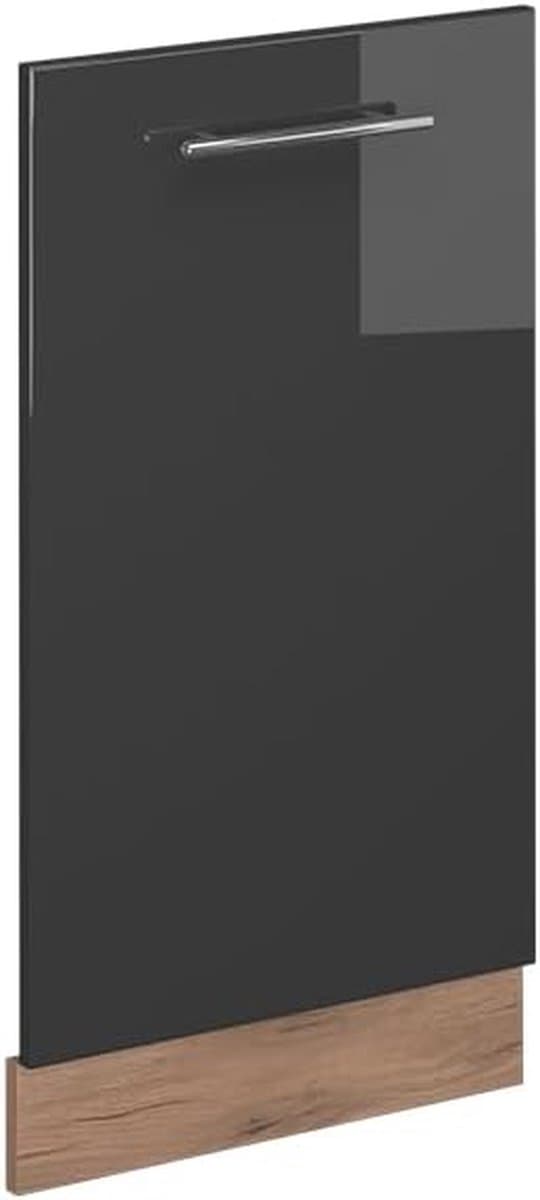 Vaatwasserpaneel - Frontpaneel Vaatwasser - Keuken Inrichten - MDF Fronten - 45 cm - Antraciet Hoogglans — afbeelding 1
