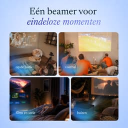 LumeWorks Titan Full HD Beamer - Google TV - Projector - 900 ANSI Lumen - Beeld tot 250 inch - 4K Support - Streamen vanaf Telefoon met Wifi — thumbnail 4