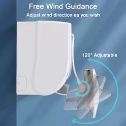 Airco Windgeleider - Ventilatie Deflector - Comfort Verhoging - Uitschuifbaar Ontwerp - 74-97 cm - Wit — thumbnail 2