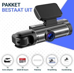 Auto Camera - Rijcamera Recorder - Veilig Rijden - Dubbele Lens Full HD - 170 Graden Hoek - Zwart — thumbnail 2