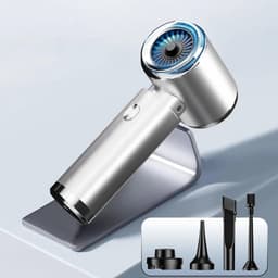 Draagbare Stofzuiger - Mini Kruimeldief - Auto Interieur Reinigen - Krachtige Zuigkracht - 500 Gram Capaciteit - Blauw — thumbnail 4