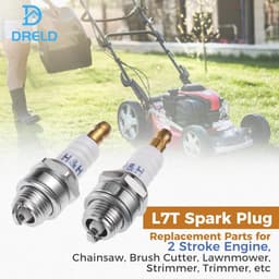 SnelShoppen - 4 Stuks L7T Bougies voor 2-Takt Motoren, Vervangingssparkplugs voor Chainsaw, Grasmaaier, Bosmaaier en Tuingereedschap — thumbnail 4