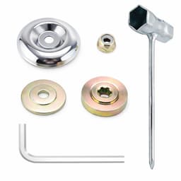 Dailygoods- Moeren Universele Reparatieset - Adapter Bosmaaier - 6 Stuks - Slijtvast - Corrosiebestendig - Duurzaam Metaal - Bevestigingsset — thumbnail 1