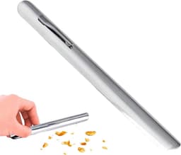 Tafelschraper Kruimelveger - Tafelreiniger Metaal - Tafels Schoonmaken - Draagbaar Zakformaat - 15 cm - Zilver — thumbnail 1