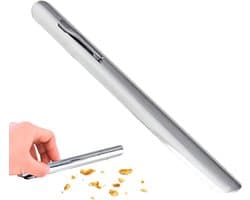 Tafelschraper Kruimelveger - Tafelreiniger Metaal - Tafels Schoonmaken - Draagbaar Zakformaat - 15 cm - Zilver
