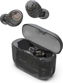 JLab Go Pop Draadloze Oordopjes - Bluetooth Oortjes Draadloos - 35 uur Batterijduur - Be Aware Audio - Met Microfoon - Geschikt voor Android en Apple - Doorzichtig — thumbnail 1