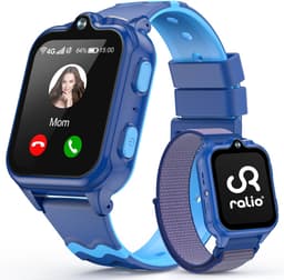 Ralio R5 Ultra 4G GPS Horloge Kind met simkaart – Videobellen – Dual Camera –- Android OS - Smartwatch Kinderen met 1,83"AMOLED Display – SOS-knop – Ruim geheugen van 2 GB + 16 GB – GPS Tracker – Voor Jongens en Meisjes — thumbnail 1