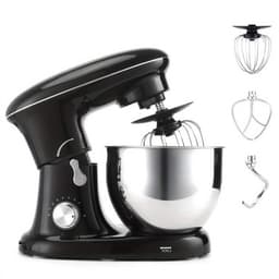 Keukenmixer – Mengmachine – Bakmixer – Deegkneder – Standmixer – 1400W Krachtige Motor – 4,5 Liter RVS Mengkom – Zwart — thumbnail 3