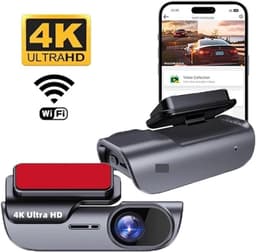 Auto Dashcam - 4K HD Camera - Veilige Rit - Schermloos Ontwerp - 140° Hoek - Zwart — thumbnail 3