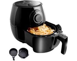 Airfryer XL - Heteluchtfriteuse Oven - Gezond Koken - 8 Kookvoorinstellingen - 52 Liter - Zwart