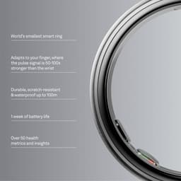 Oura Ring 5 Maat 11 Brushed Silver — thumbnail 3