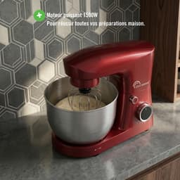 Keukenmachine - Mixer Standmixer - Bakken Maken - Krachtige 1500W Motor - 5 Liter Kom - Chili — thumbnail 5
