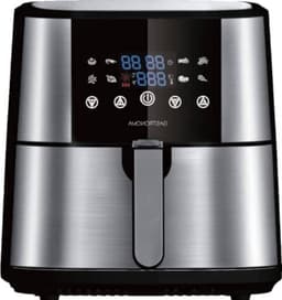 Heteluchtfriteuse - Airfryer Frituurpan - Gezond Koken - XXL Capaciteit - 6 Liter - Zwart Roestvrijstaal — thumbnail 1