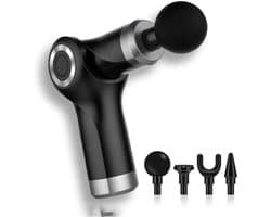 Massagepistool - Fascia gun - Spierherstel - Draagbaar ontwerp - 15.5 x 11 cm - Zwart
