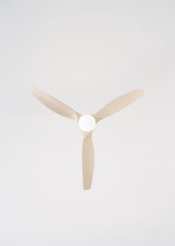 CREATE - Stille plafondventilator 100% hout 40W (Ø132cm) - Met licht LED - Afstandsbediening - 6 snelheden - Programmeerbaar - WIND CALM CUSTOM WOVEN — thumbnail 3