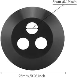 Dailygoods- Doorvoertule 3-gaats - Brandstoftank Doorvoer - Vervangingen Grasmaaier - Rubber - Gatdiameter 5 mm - Compatibel met Echo Modellen — thumbnail 2