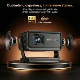 XGODY Premium Mini Beamer - Alles-in-één Smart TV Projector - 2026 model - Android 14.0 - WiFi 6 & Bluetooth 5.4 - 4k ondersteuning - Beamer - Inclusief Hdmi kabel - Home Cinema - zwart — thumbnail 5