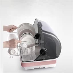 Vaatwasser - Afwasmachine - Keuken Schoonmaken - UV Sterilisatie - Compact - Zilver — thumbnail 4