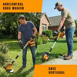 ZMR® Kantenmaaier - Grasmaaier - Accugrasmaaier - Oranje/Zwart - 100cm x 10cm x 10cm — thumbnail 5