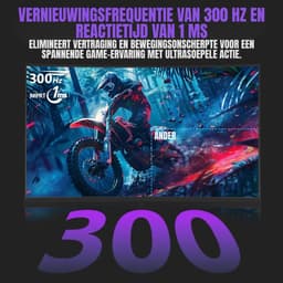 AHD® Gaming Monitor 240hz - Gaming Monitor - Zwart - ‎‎18cm x 62cm x 45cm — thumbnail 2