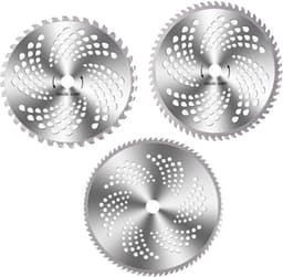 Dailygoods- Grasmaaier Zaagblad Set 3 Stuks - Gelegeerd Staal - 40/60/80 Tanden - Vervangingsbladen - Geschikt voor Bosmaaier - Hoogwaardige Kwaliteit — thumbnail 1