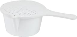 Magnetron Kookpot - Zeef Deksel - Snel Koken - Ingebouwde Zeef - 26.7 cm - Wit — thumbnail 1