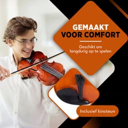 Finesse Viool Starterset - met Koffer & Accessoires - 4/4 - Viool Muziekinstrument - Milan — thumbnail 3