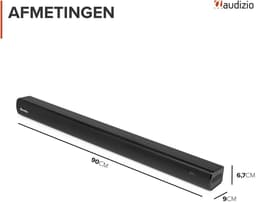 Soundbar - Audizio SB90 - HDMI-ARC - Bluetooth - 90 Watt - Optisch - Soundbar voor TV - 90 cm breed — thumbnail 4