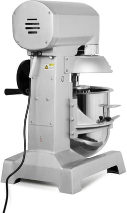 VERTES Professionele deegkneder, deegmachine met planetaire mengarm, inhoud 10 l, roestvrijstalen mengkom, mengblad, deeghaken en garde, 2 snelheden: 170 en 340 rpm — thumbnail 5