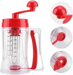 Beslagdispenser Mengmachine - Bakgereedschap Beslagmaker - Gebak Maken - Handbediende Mixer - 215 x 98 x 185 cm - Transparant — thumbnail 4