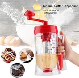 Beslagdispenser Mengmachine - Bakgereedschap Beslagmaker - Gebak Maken - Handbediende Mixer - 215 x 98 x 185 cm - Transparant — thumbnail 2