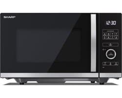 Magnetron Flatbed - Compacte Oven - Snel Opwarmen - Geen Draaitafel - 25 Liter - Zwart