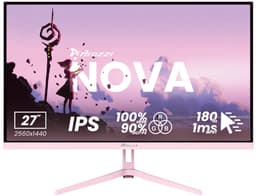 Arozzi Nova 27" Gaming Monitor - QHD IPS - 180Hz - Roze — thumbnail 1