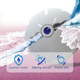 Draagbare aanrecht vaatwasser, high-speed USB vaatwasser voor huishoudelijk gebruik keuken, fruit en groente reiniger, — thumbnail 4