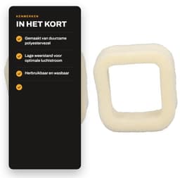Dailygoods- Luchtfilter 2 Stuks - Polyestervezel - Lage Initiële Weerstand - Herbruikbaar - Groot Filterontwerp - Verbeterde Prestaties - Maaierfilter — thumbnail 2