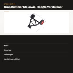 Dailygoods- Draadtrimmer Steunwielen - Verstelbare Hoogte - Universeel Compatibel - Duurzaam Kunststof - Extra Stabiliteit - Voor Grasmaaier - Grasmaaierwielen — thumbnail 4