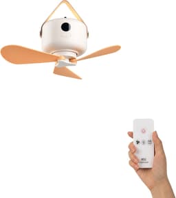 Fantiluxe - Anders - Plafondventilator met verlichting - Wit - Ø27cm - Afstandsbediening - Met lamp - Plafond ventilator - Slaapkamer — thumbnail 1