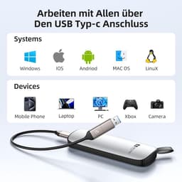 Externe SSD - Draagbare Harde Schijf - Snelle Data Opslag - Aluminium Behuizing - 11.2 x 4.5 x 1.3 cm — thumbnail 2