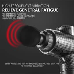 Massage Gun - Spier Stimulator - Spierherstel - Geluidsarm - 22 x 16 x 6cm - Zwart — thumbnail 4