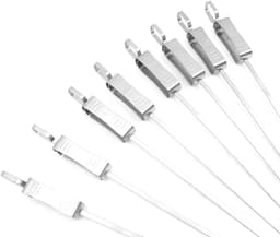 8 Stuks RVS Kabob Spiesen met Push Slider - 43 cm Herbruikbare Platte Shish Kebab Spiesen voor Barbecue, Oven, Vlees, Garnalen en Groenten — thumbnail 3