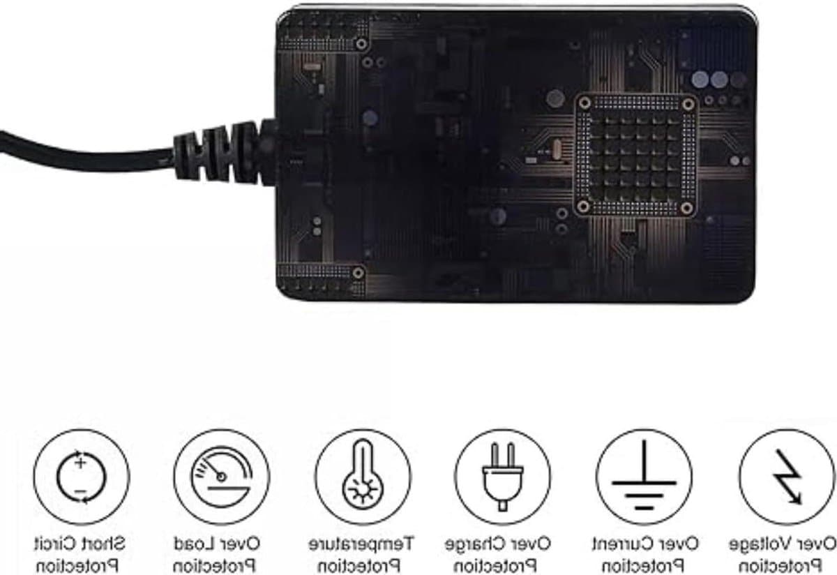 Adapter Externe Harde Schijf - Voeding Kabel - Apparaat Voeden - Ingebouwde Veiligheidsfuncties - 1TB tot 3TB - Zwart — afbeelding 1
