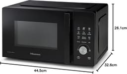 Magnetron met Grill - Oven Grilloven - Snel Eten Bereiden - 9 Voorgeprogrammeerde Functies - 20 Liter - Zwart — thumbnail 2
