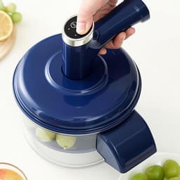 Druiven Schilmachine - Fruit Peller - Snel Vruchten Voorbereiden - Stille Werking - 20.8 x 20.8 x 25 cm - Blauw — thumbnail 3