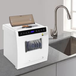 Tafelvaatwasser - Mini vaatwasser - Keuken Efficiëntie - Touchscreen Bediening - 46 x 41 x 46 cm - Wit — thumbnail 3