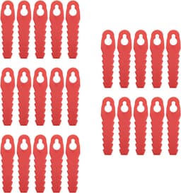 Kunststof Grasmaaiermessen - Vervangende Bladen Tuin - Gazon Onderhouden - Snelle Installatie - 25 stuks - Rood — thumbnail 1