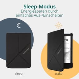 PocketBook Verse Pro e-reader Azure – 6 inch – 16 GB – waterdicht + Origami Zwart Hoesje – voordeelbundel — thumbnail 3
