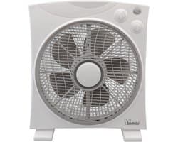 Box Ventilator - Ventilator Box - Ruimte Koelen - 3 Snelheden + Rotatie - 385x445x153 mm - Wit