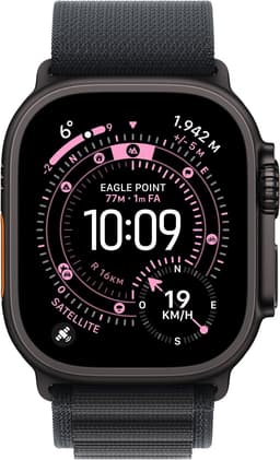 Apple Watch Ultra 3 Cellular 49mm Black Titanium Case with Black Alpine Loop - Small — thumbnail 2
