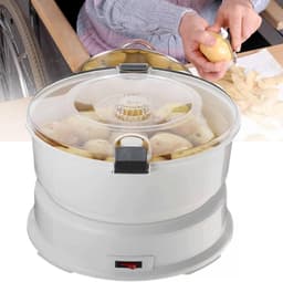 Elektrische Aardappelschilmachine - Automatische Schiller - Snel Groenten Schillen - Tijd- en Arbeidsbesparend - 1 kg Capaciteit - Wit — thumbnail 1